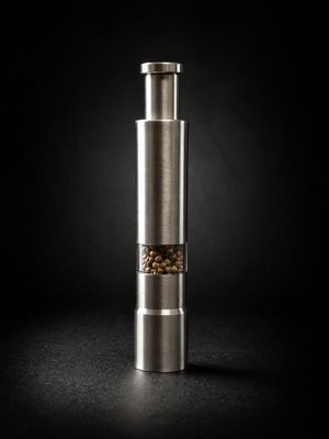 2.5 oz (70g) Premium Peppercorns + Stainless Steel Manual Grinder